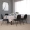 Flash Furniture Black Vinyl Stack ChairSilver Vein Metal Frame, 4PK 4-NG-ZG10006-BK-SILVERVEIN-GG - alternate 1